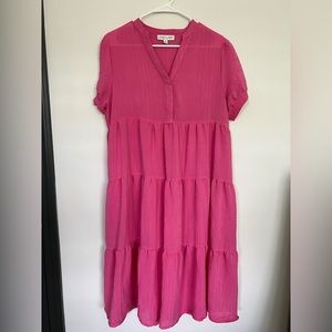 Pink MIDI Dress - Large